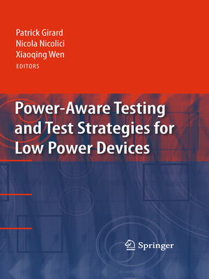 cover image of Power-Aware Testing and Test Strategies for Low Power Devices